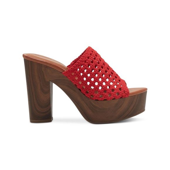 Jessica Simpson Shelbie Platform Slide Sandal In Black